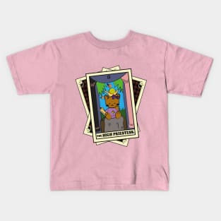 TAROT CARDS DECK | THE HIGH PRIESTESS. | FORTUNE CAT Kids T-Shirt